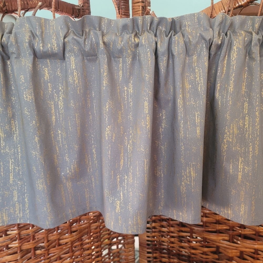 Window Valance Custom Gray